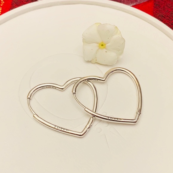 Pandora Jewelry - Pandora Love Large hoop earrings